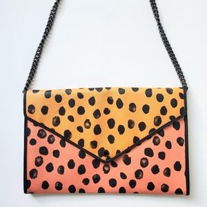 MARC JACOBS cheetah shoulder bag clutch